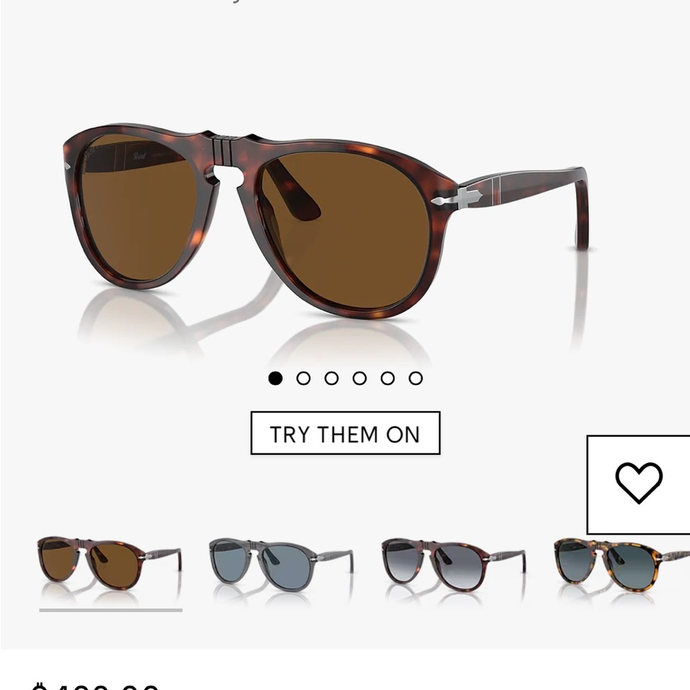 Persol Brown Aviator Sunglasses Classic Design